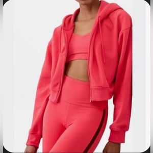 Athleta Forever Fleece Crop Hoodie